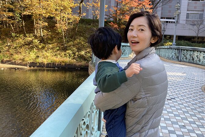 佐々木さやか氏と長男